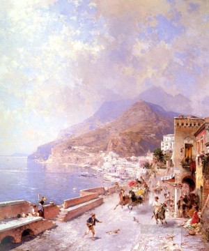 Franz Richard Unterberger Painting - Amalfi Venice Franz Richard Unterberger